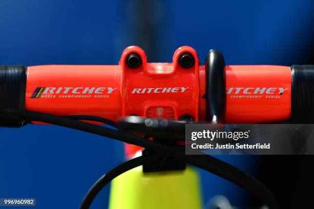 Start / Timothy Dupont of Belgium and Team Wanty Groupe Gobert / Cube Bike / Ritchey Stem Detail view / during 105th Tour de France 2018, Stage 6 a...