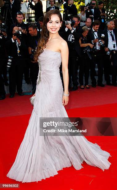 Martina Garcia attends the Biutiful Premiere at the Palais des Festivals during the 63rd International Cannes Film Festival on May 17, 2010 in...