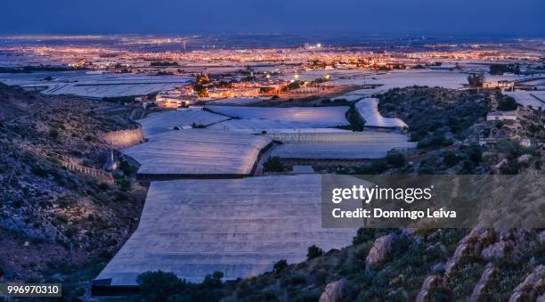 panoramic view of el ejido almería - domingo stock pictures, royalty-free photos & images