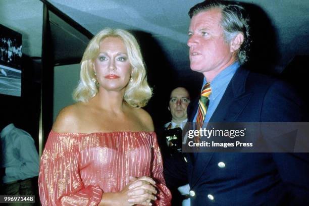 Ted Kennedy and wife Joan Kennedy circa 1979 in New York City.