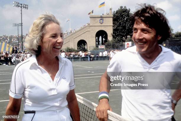 Ethel Kennedy and Dustin Hoffman circa 1978 in New York.