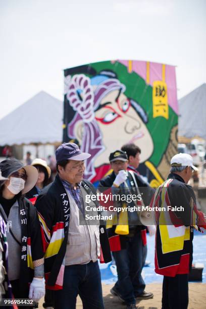 uchinada world kite festival - região de hokuriku - fotografias e filmes do acervo