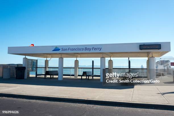Terminal for the San Francisco Bay Ferry on Bay Farm Island, Alameda, California, July 9, 2018.