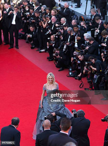 Adriana Karembeu attends "Biutiful" Premiere at the Palais des Festivals during the 63rd Annual Cannes Film Festival on May 17, 2010 in Cannes,...