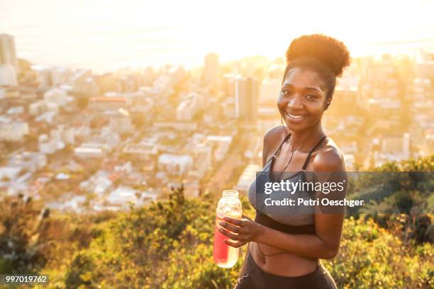 trail running. - will cape town run out of water stock pictures, royalty-free photos & images