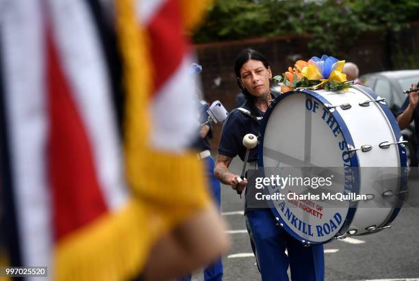 The annual 12th of July Orange march and demonstration takes place on July 12, 2018 in Belfast, Northern Ireland. The marches across the province...