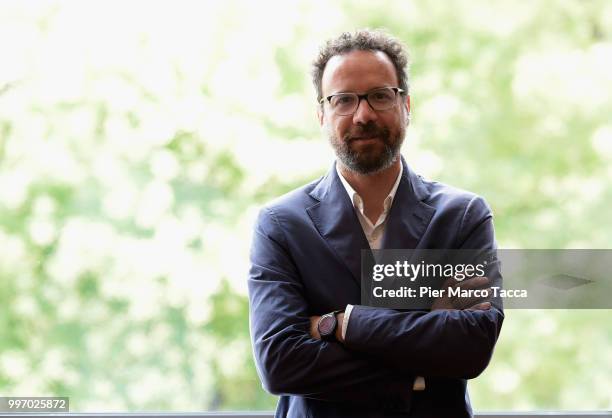 Carlo Chatrian, Artistic Director of the Festival of the film Locarno attends the 2018 Locarno Film Festival Press Conference at Centro Svizzero on...