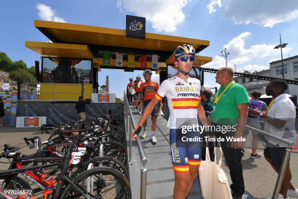 Start / Jon Izaguirre Insausti of Spain and Bahrain Merida Pro Team / during 105th Tour de France 2018, Stage 6 a 181km stage from Brest to...