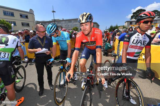 Start / Heinrich Haussler of Australia and Bahrain Merida Pro Team / during 105th Tour de France 2018, Stage 6 a 181km stage from Brest to...