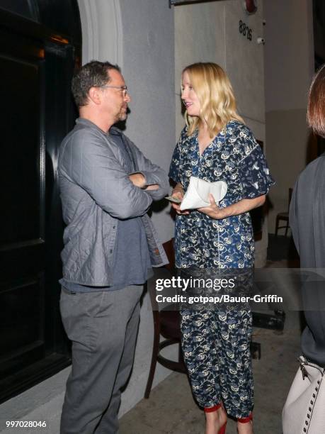 Janel Moloney and Joshua Malina are seen on July 11, 2018 in Los Angeles, California.