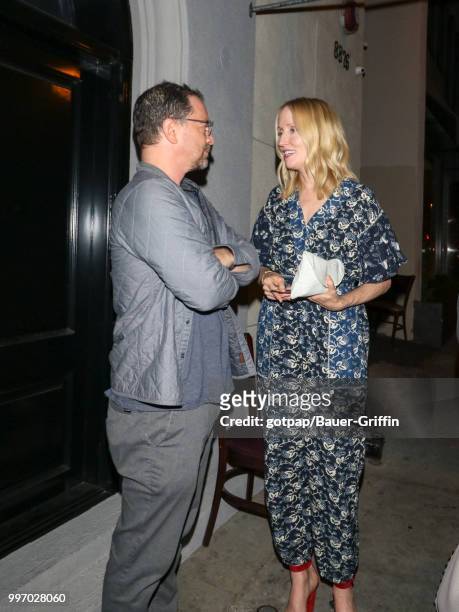 Janel Moloney and Joshua Malina are seen on July 11, 2018 in Los Angeles, California.