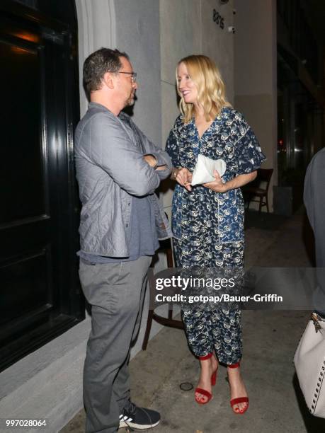 Janel Moloney and Joshua Malina are seen on July 11, 2018 in Los Angeles, California.