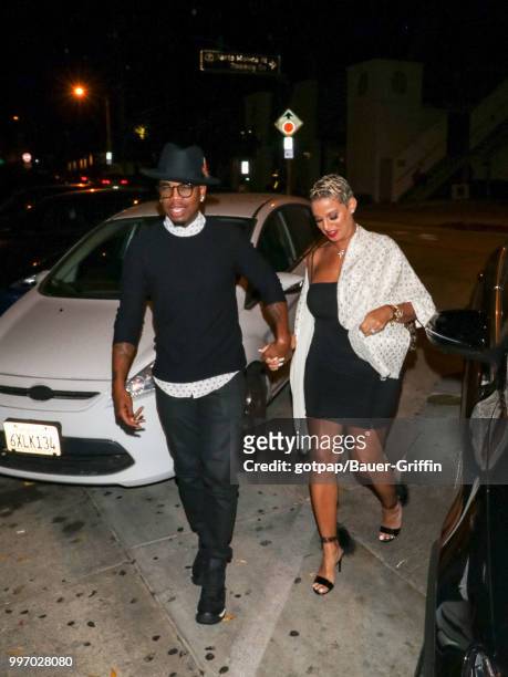 Ne-Yo and Crystal Renay Williams are seen on July 11, 2018 in Los Angeles, California.