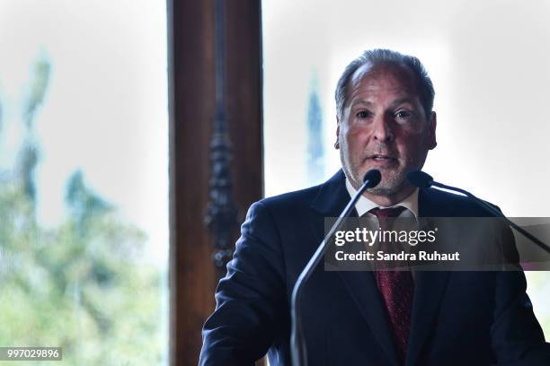 David Kahn, CEO of Paris Basketball Investments, during the press conference of Paris Basket Avenir on July 12, 2018 in Paris, France.