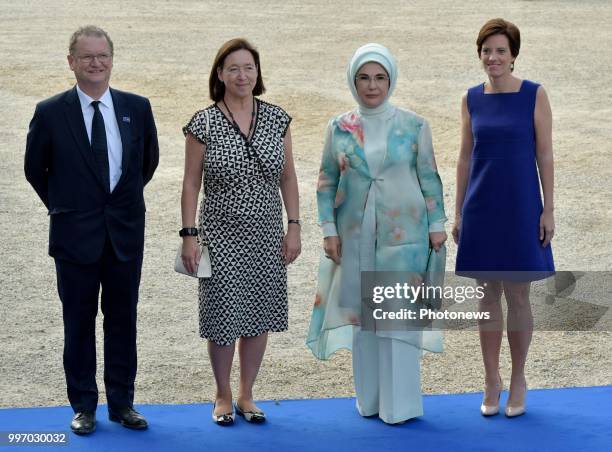 Tervueren 12/07/18 © Philip Reynaers / Photonews - Visites des conjoints des chefs d'État et de gouvernement dans le Brabant flamand - Bezoek van de...