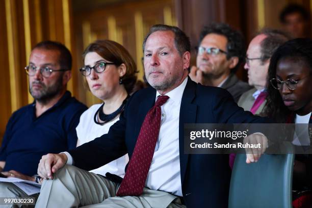 David Kahn, CEO of Paris Basketball Investments, during the press conference of Paris Basket Avenir on July 12, 2018 in Paris, France.