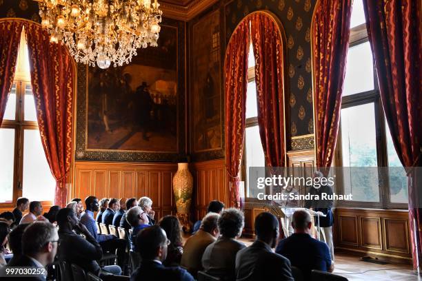 David Kahn, CEO of Paris Basketball Investments, during the press conference of Paris Basket Avenir on July 12, 2018 in Paris, France.