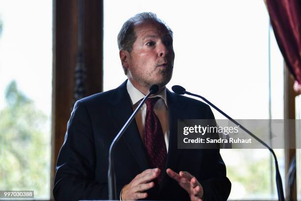 David Kahn, CEO of Paris Basketball Investments, during the press conference of Paris Basket Avenir on July 12, 2018 in Paris, France.