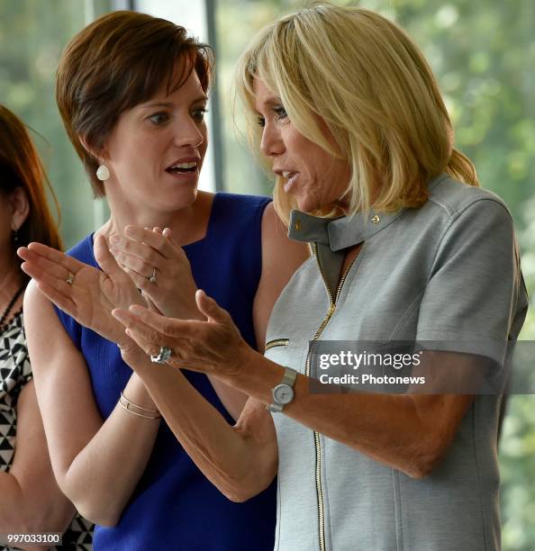 Tervueren 12/07/18 © Philip Reynaers / Photonews - Visites des conjoints des chefs d'État et de gouvernement dans le Brabant flamand - Bezoek van de...