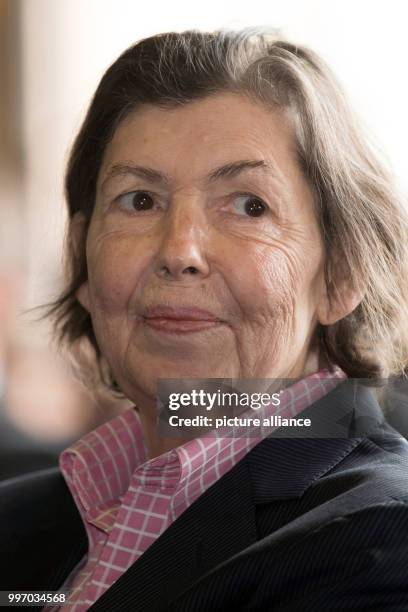 German scultpr Isa Genzken after receiving the Emperor's Ring, one of the world's premier art awards, in Goslar, Germany, 7 October 2017. Photo: Swen...