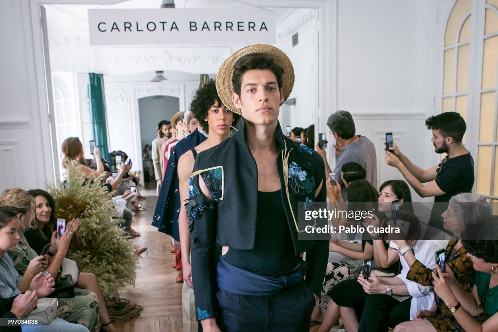 Carlota Barrera Catwalk - Mercedes Benz Fashion Week Madrid - July 2018