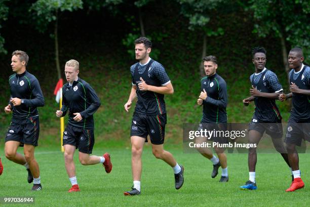 Elliott Moore during the OH Leuven Pre-Season Training Camp on July 12, 2018 in Maribor, Slovenia.