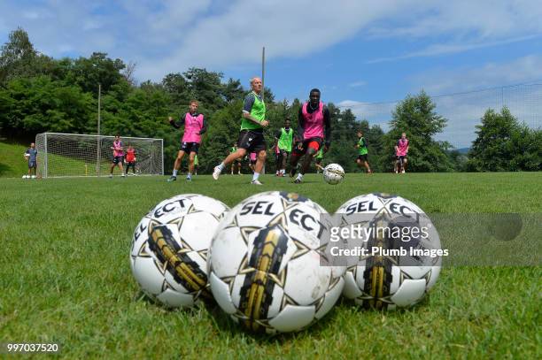 Leuven players during the OH Leuven Pre-Season Training Camp on July 12, 2018 in Maribor, Slovenia.