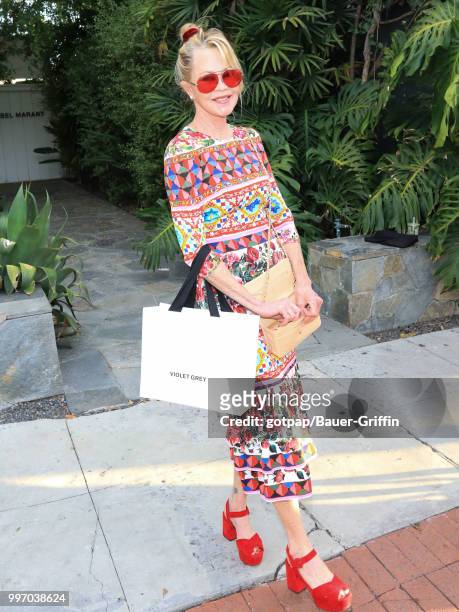 Melanie Griffith is seen on July 11, 2018 in Los Angeles, California.