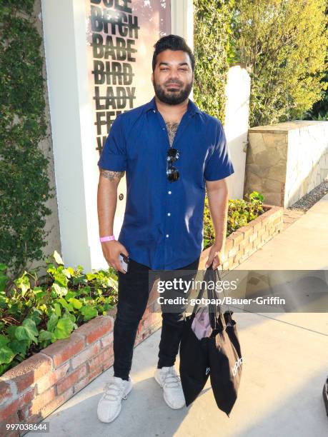 Adrian Dev is seen on July 11, 2018 in Los Angeles, California.