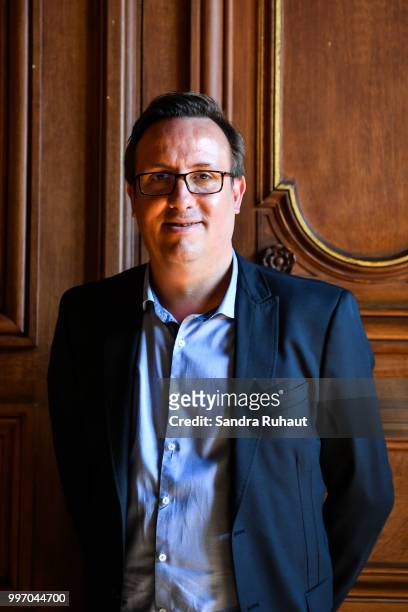 Romuald Coustre new general manager, during the press conference of Paris Basket Avenir on July 12, 2018 in Paris, France.