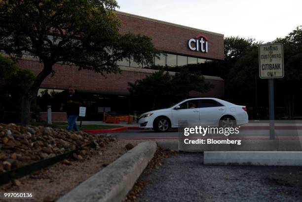 Vehicle passes in front of a Citibank Operations Center in San Antonio, Texas, U.S., on Wednesday, July 11, 2018. Citigroup Inc. Is scheduled to...