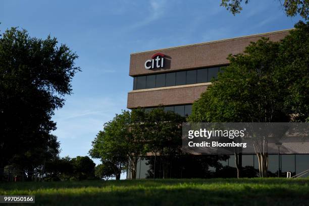 Signage is displayed outside the Citibank Operations Center in San Antonio, Texas, U.S., on Wednesday, July 11, 2018. Citigroup Inc. Is scheduled to...