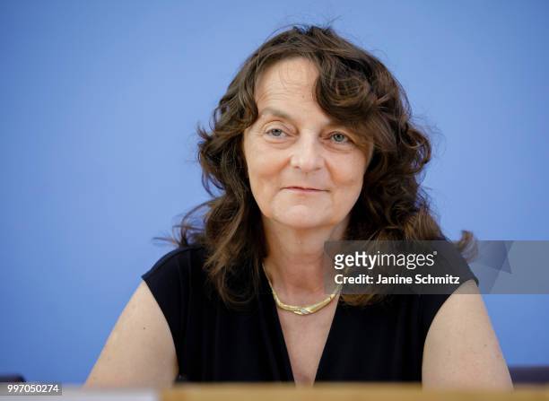 Marion Haubitz, Member of the German Council of Experts for the Assessment of Healthcare Development , is pictured during a press conference to...