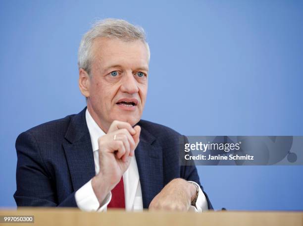 Ferdinand M. Gerlach, Chairman of the German Council of Experts for the Assessment of Healthcare Development , is pictured during a press conference...