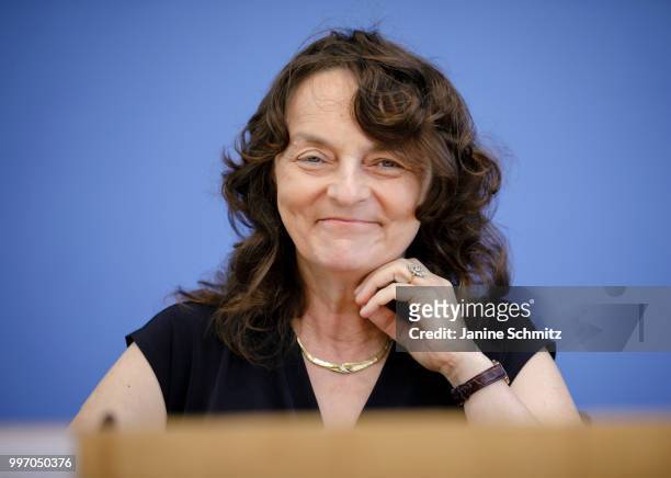 Marion Haubitz, Member of the German Council of Experts for the Assessment of Healthcare Development , is pictured during a press conference to...