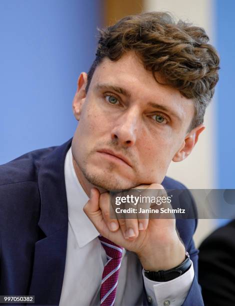 Jonas Schreyoegg, Member of the German Council of Experts for the Assessment of Healthcare Development , is pictured during a press conference to...