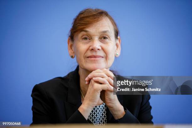 Petra A. Thuermann, Member of the German Council of Experts for the Assessment of Healthcare Development , is pictured during a press conference to...