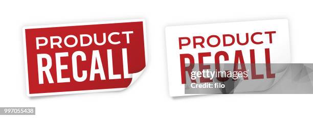 product recall stickers - filo stock illustrations
