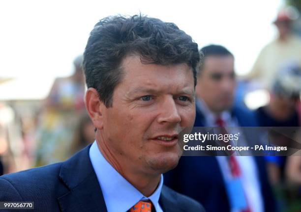 Trainer Andrew Balding during day one of The Moet & Chandon July Festival at Newmarket Racecourse. PRESS ASSOCIATION Photo. Picture date: Thursday...