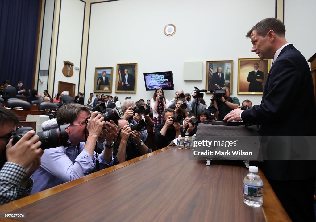 Former FBI Counterintelligence Division Deputy Assistant Director Peter Strzok Testifies At House Hearing On 2016 Election