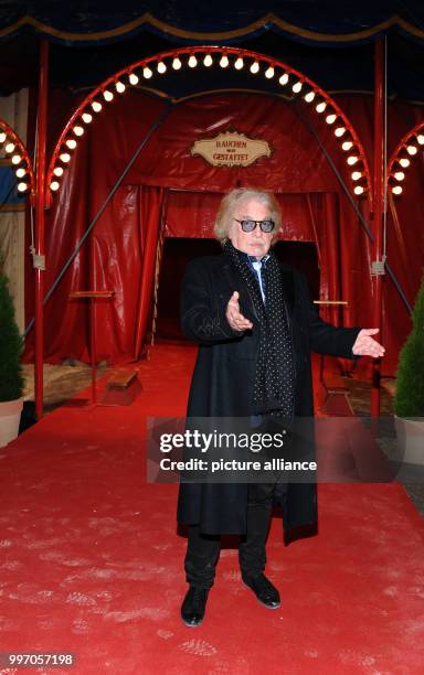 Bernhard Paul, director of Circus Roncalli can be seen during the premiere gala of Circus Roncalli under the slogan "40 years of traveling towards...