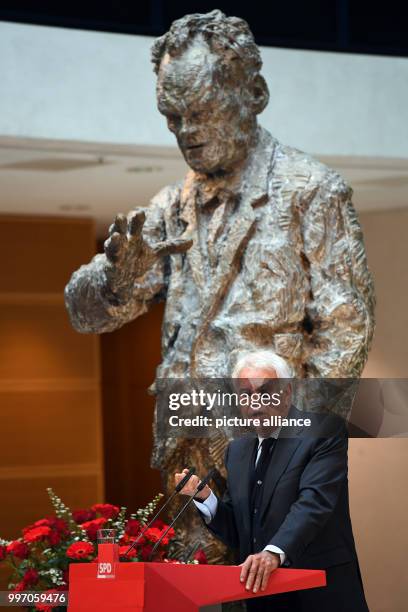 Wolfgang Thierse speaks during an memorial event in honour of former German chancellor Willy Brandt's 25th death anniversary at the Willy Brandt...