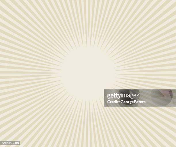 vector sunburst - beige stock illustrations