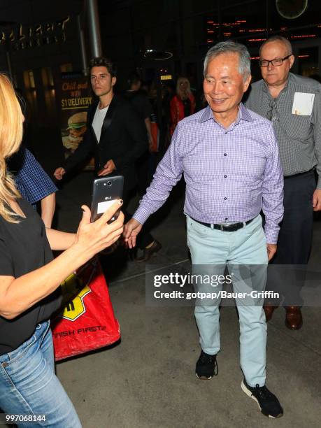 George Takei is seen on July 11, 2018 in Los Angeles, California.