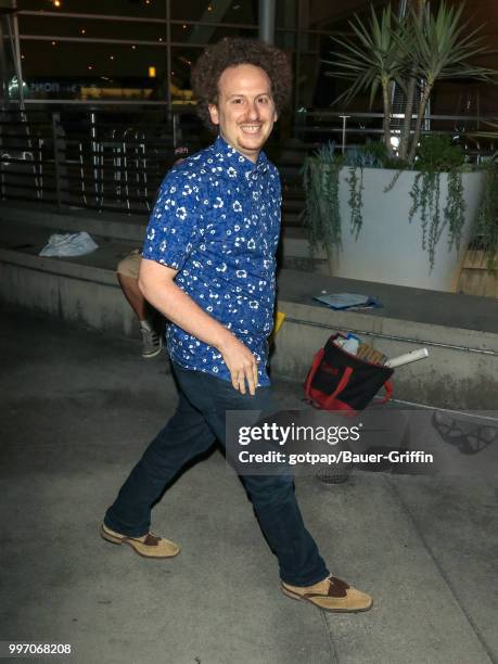 Josh Sussman is seen on July 11, 2018 in Los Angeles, California.