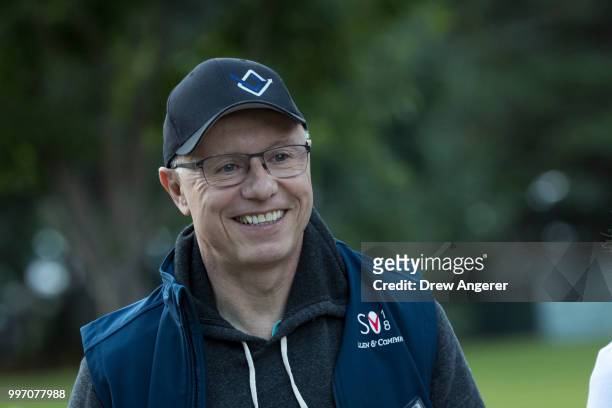 Doug Leone, venture capitalist and managing partner at Sequoia Capital, attends the annual Allen & Company Sun Valley Conference, July 12, 2018 in...