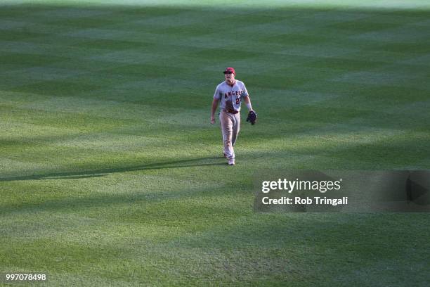 Los Angeles Angels Mike Trout during game vs Baltimore Orioles at Oriole Park at Camden Yards. Baltimore, MD 6/30/2018 CREDIT: Rob Tringali