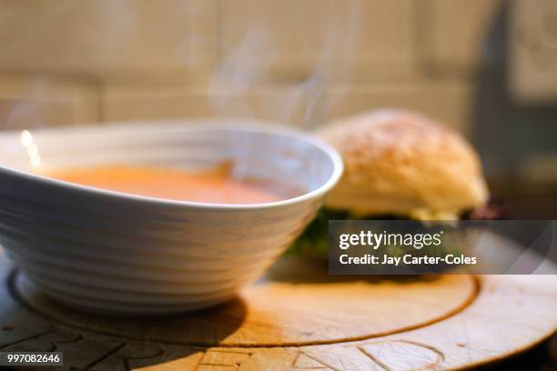 soup and bread - coles stock-fotos und bilder