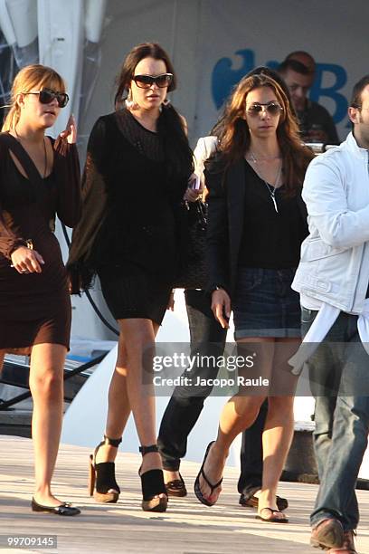 Lindsay Lohan is seen during the 63rd Annual International Cannes Film Festival on May 17, 2010 in Cannes, France.
