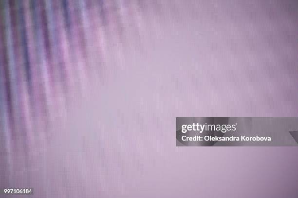close-up of a colorful moire pattern on a computer screen. - calque photos et images de collection